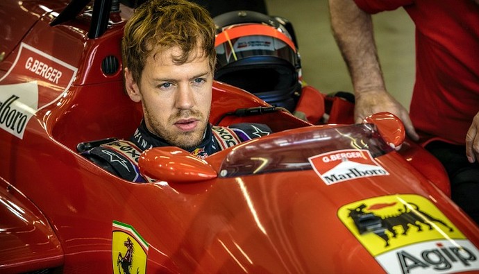 Primeiro contato de Sebastian Vettel com a Ferrari